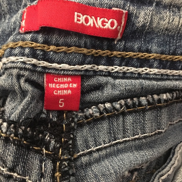 Bongo size 5 Women’s Light Washed Denim Jeans - Picture 4 of 4